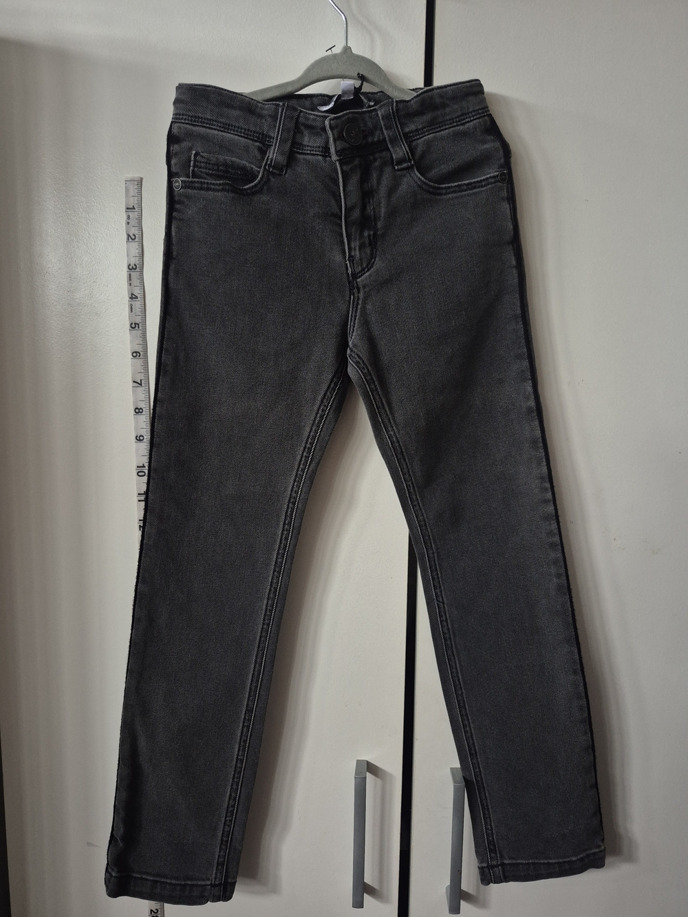 Little Marc Jacobs Washed Slim Fit Black Denim Jeans